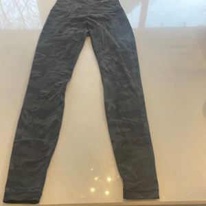 Lululemon Green Camo Align High Rise